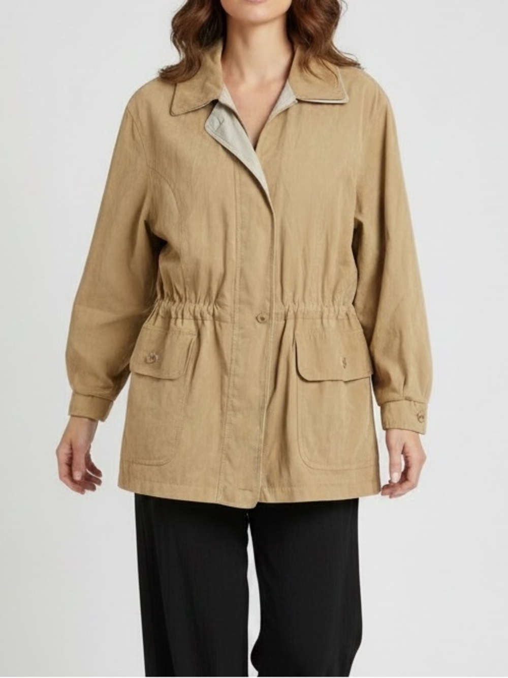 IZZI outer wear  Utility Jacket - Tan size M